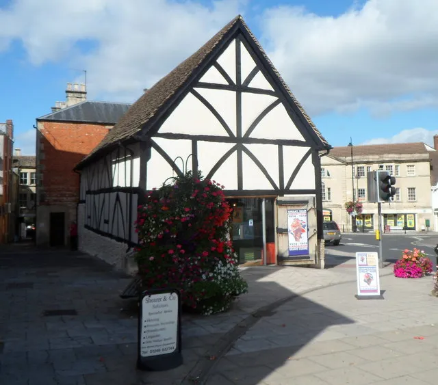 The timber-framed Yelde Hall beside Market Place in Chippenham